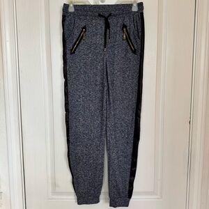 Gray/Blue Jogger Pants with Black Accents